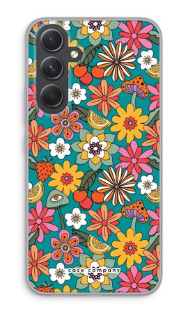 Retro Flowers N°2 - Blue