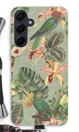 Tropical jungle parrot