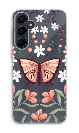 Schmetterling in einer blumigen Welt