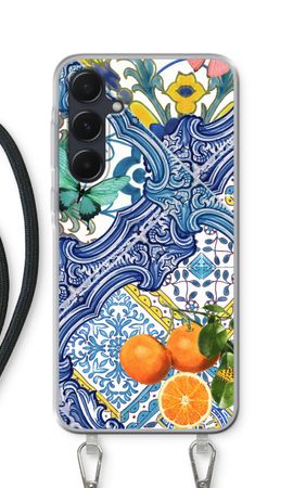 Blauwe tegels en sinaasappels