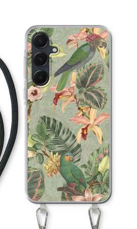 Tropical jungle parrot