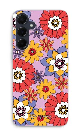 Retro Flowers - Purple