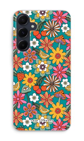 Retro Flowers N°2 - Blue