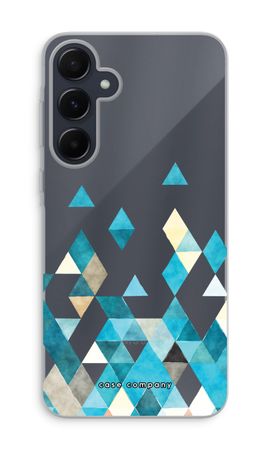 Coloured triangles blue