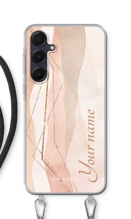 Gold Lines Namecase - Blush