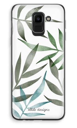 Tropical watercolor leaves