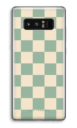 Checkered Mint, Coque souple Samsung Galaxy Note 8