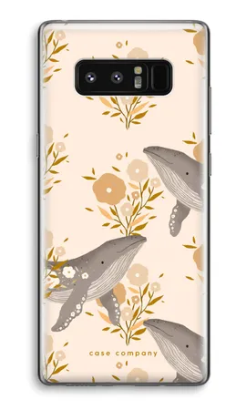 Floral Whales, Custodia morbida Samsung Galaxy Note 8