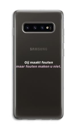 Fouten maken u niet