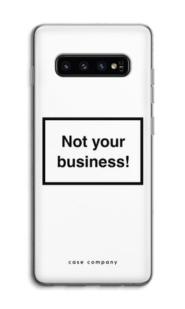 Not your business