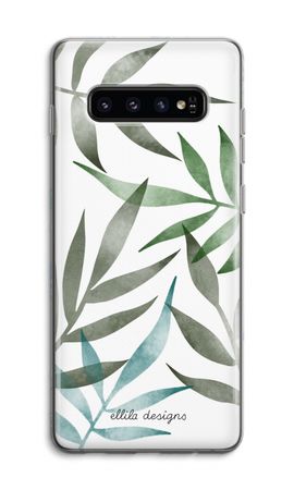 Tropical watercolor leaves