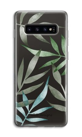 Tropical watercolor leaves