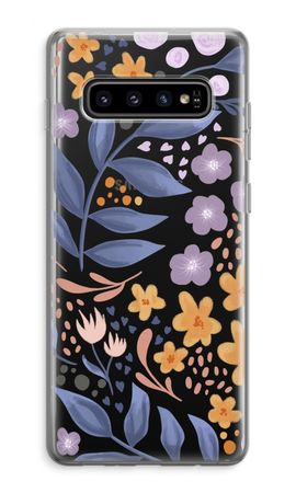 Flowers with blue leaves