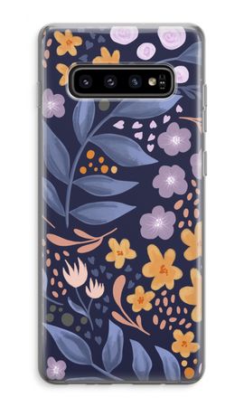 Flowers with blue leaves