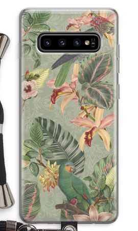 Tropical jungle parrot