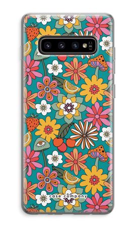 Retro Flowers N°2 - Blue