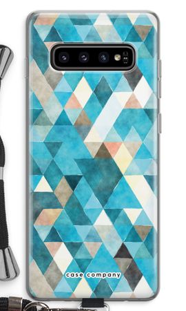 Coloured triangles blue