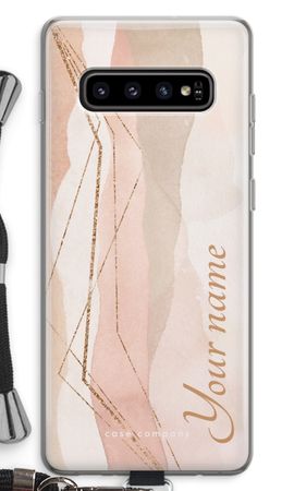 Gold Lines Namecase - Blush