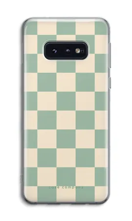Checkered Mint, Samsung Galaxy S10e puha tok