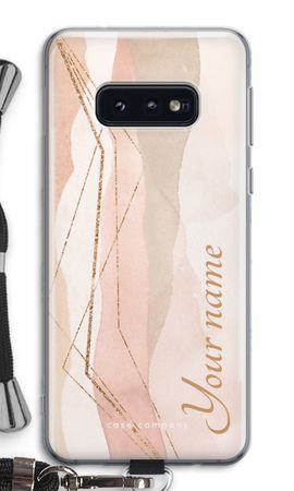 Gold Lines Namecase - Blush