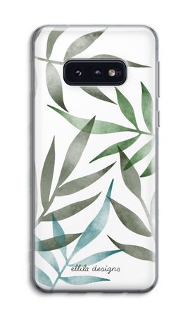 Tropical watercolor leaves