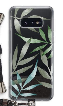 Tropical watercolor leaves