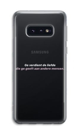 Ge verdient de liefde