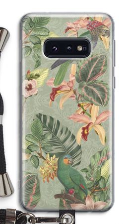 Tropical jungle parrot