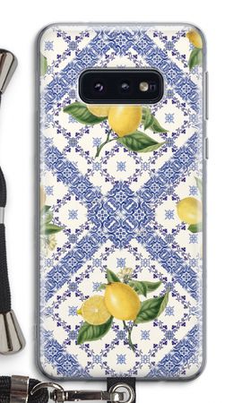 Blue tiles and lemons