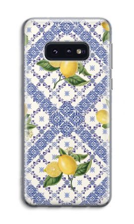 Blue tiles and lemons