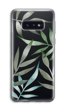 Tropical watercolor leaves