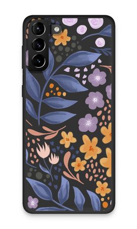 Flowers with blue leaves