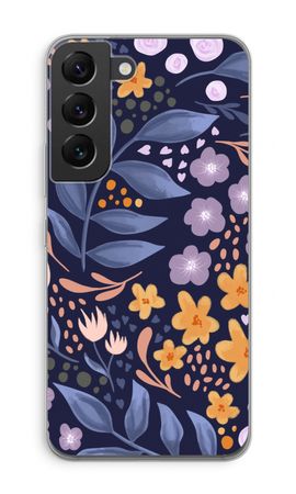 Flowers with blue leaves