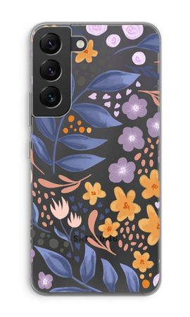 Flowers with blue leaves