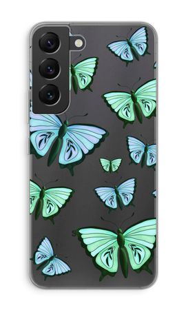 Blaue und grüne Schmetterlinge