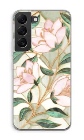 Orangefarbene Glasmalerei-Blume