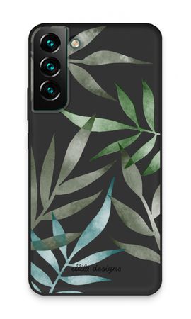 Tropical watercolor leaves