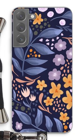 Flowers with blue leaves