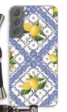 Blue tiles and lemons