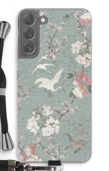 Japanese crane birds blossom