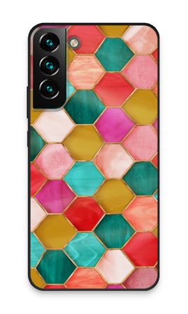 Hexagones en vitrail