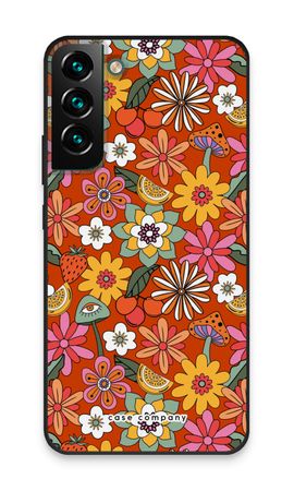 Fleurs rétro - Rouge