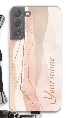 Gold Lines Namecase - Blush