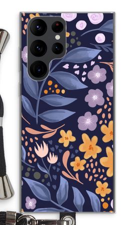 Flowers with blue leaves