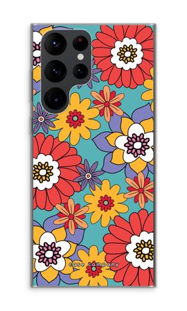 Retro Flowers - Blue