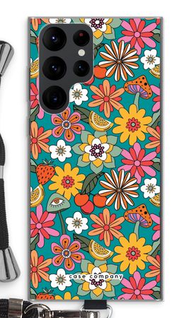 Retro Flowers N°2 - Blue