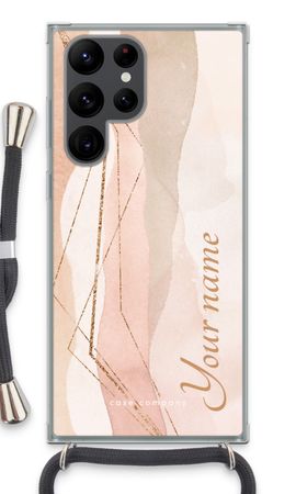 Gold Lines Namecase - Blush