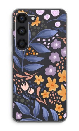 Flowers with blue leaves