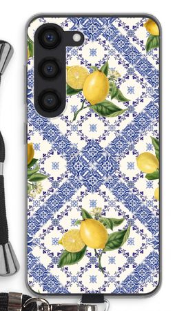 Blue tiles and lemons