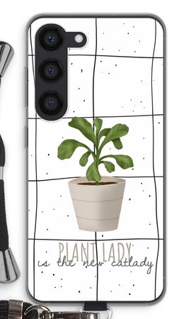 Houseplant on windowpane